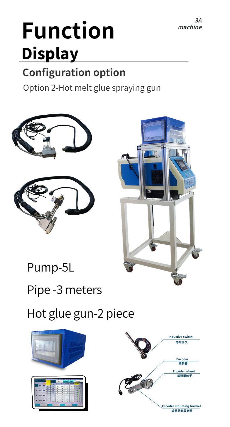 CQT-900 Folder Gluer Automatic Adhesive Head Spray Gun for Box Folding and Gluing