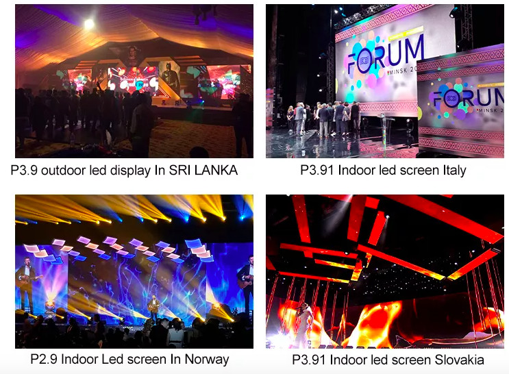 P2.6 P3.9 P4.8 Panel Indoor Rental Video Wall , Stage Events Led Screen