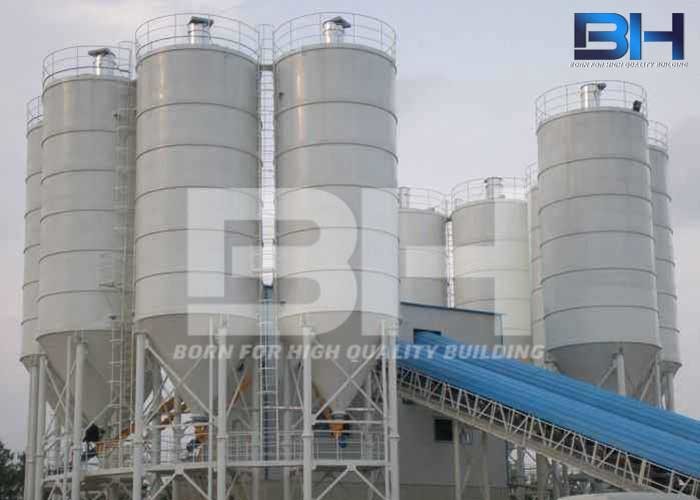 Waterproof Cement Silo Space Saving For Dry Mix Mortar Manufacturing Plant