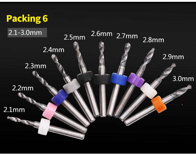Carbide Tungsten PCB Circuit Board Drill Bits 0.10mm 0.2mm 0.30mm