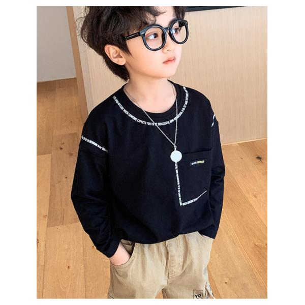 Spring Autumn Aged 4-13 Boys Long Sleeves Sweatshirts Round Collar Handsome