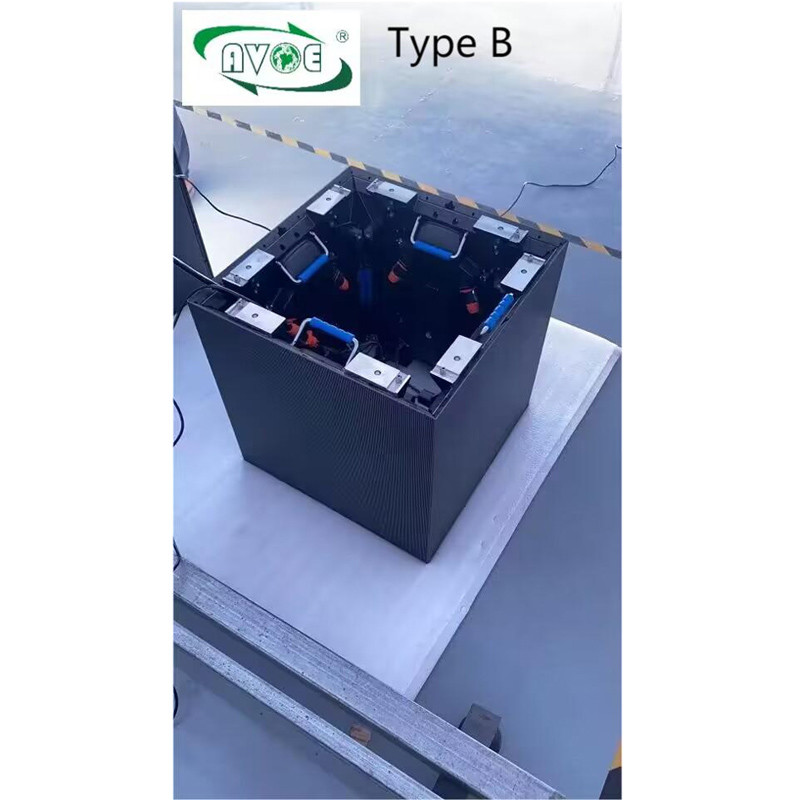 Type B P2.976 Outdoor Rental LED Screen SMD1415 Cube Display Curve Cabinets
