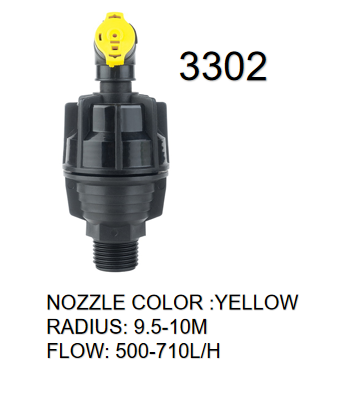 550L/H 400KPA Irrigation Sprinkler Heads Rotating Watering For Grass