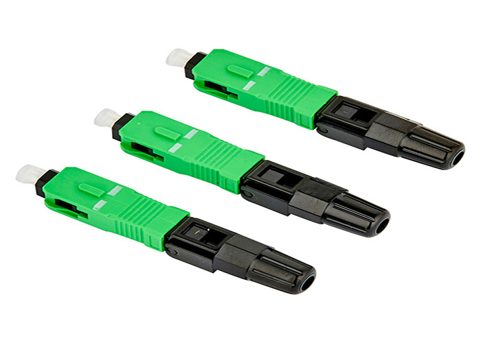 Fiber Optic SC Type Quick Assembly Connector Single Mode