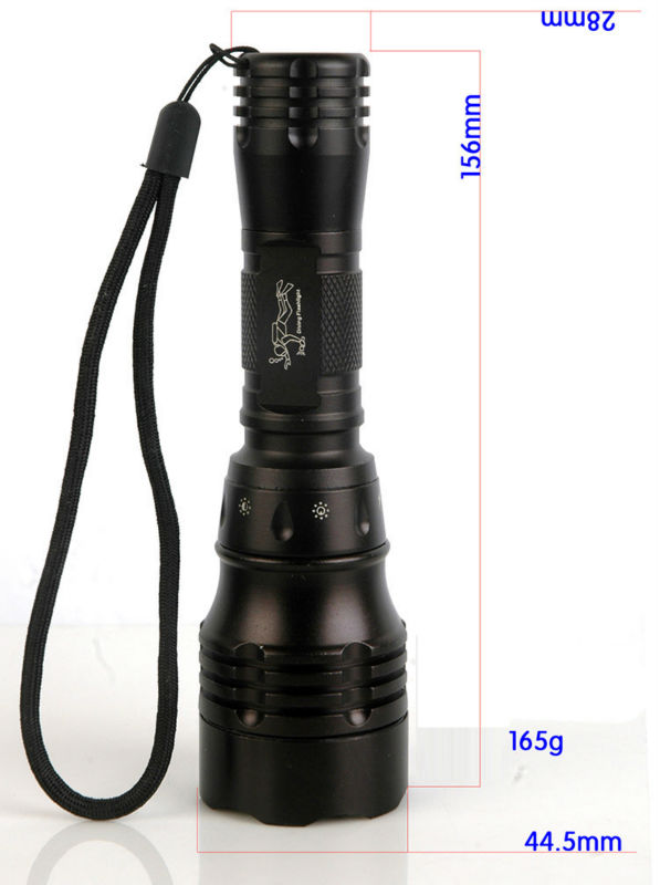 C66 High bright rechargeable Q5 LED diving flashlight