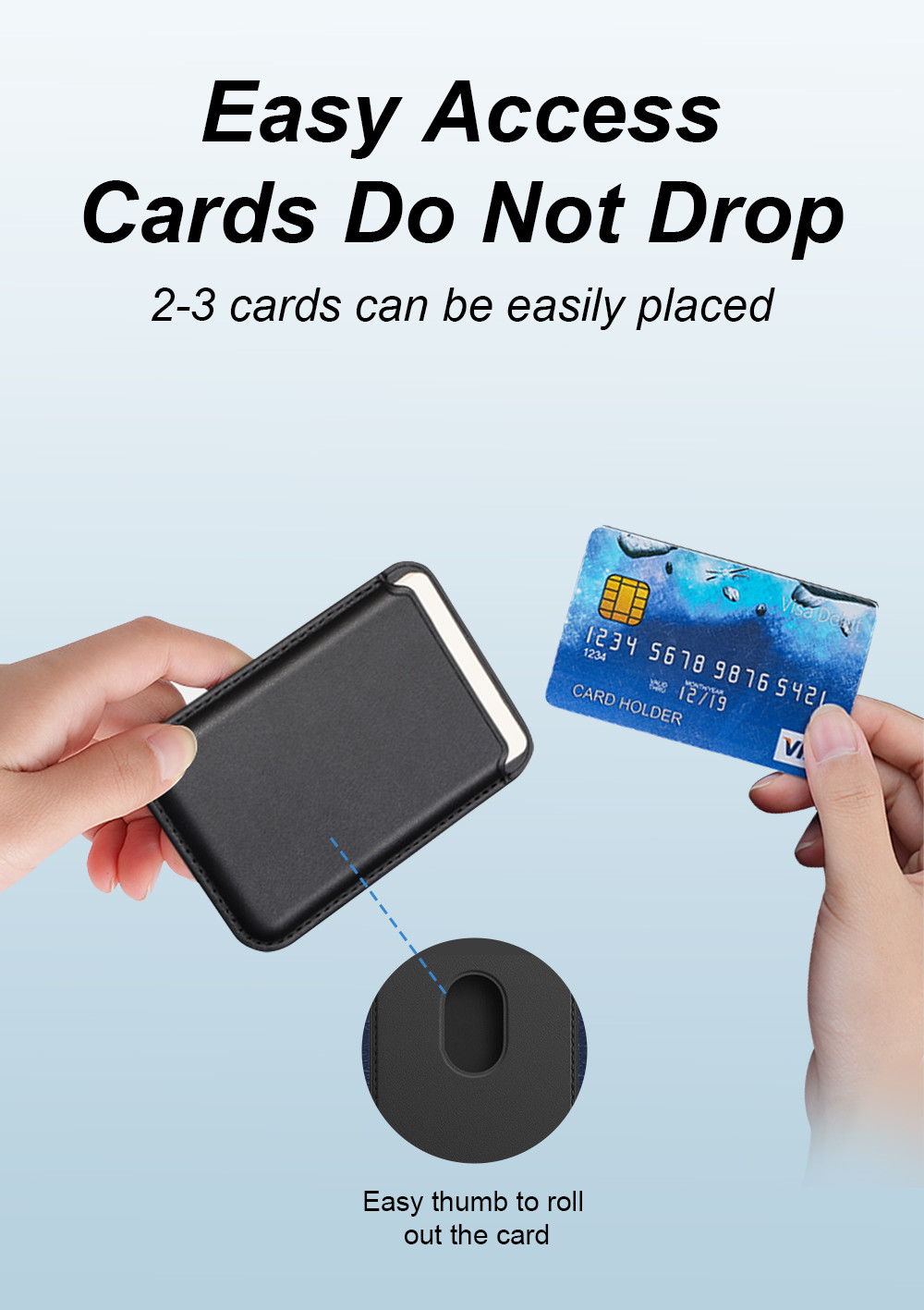 Custom Leather Magnetic Card Holder Wallet Shockproof For IPhone Samsung