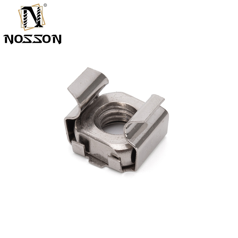 Metric Measurement System Carbon Steel Stainless Steel Square Lock Cage Nuts for Panel Decorative Fasteners