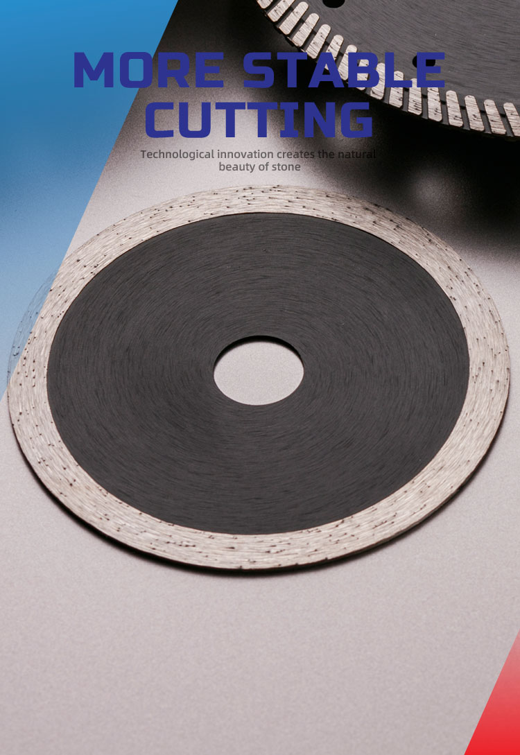 Cut Stone with Confidence Using HOT PRESS D180mm Continuous Rim Diamond Cutting Discs