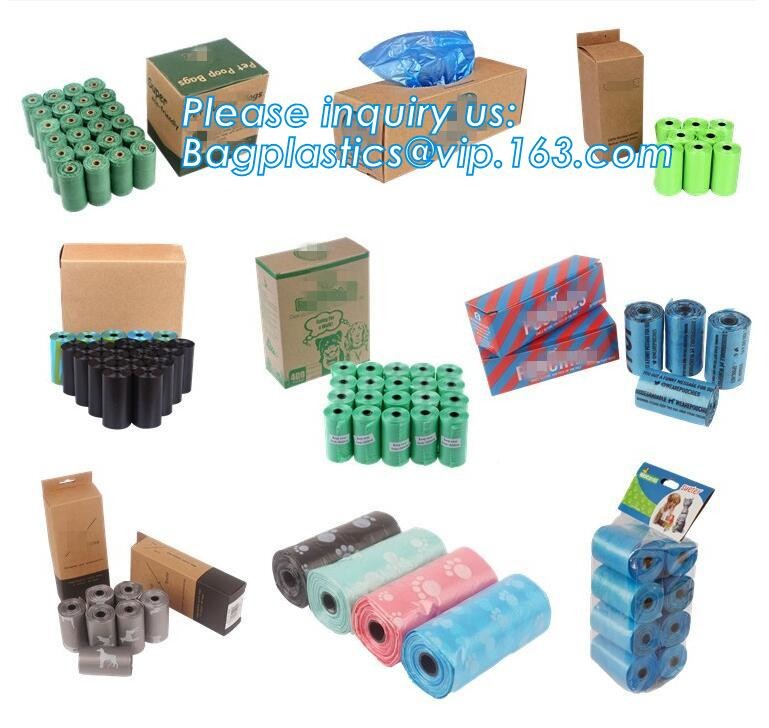 10 Rolls/150Pcs Plastic Pet Dog Waste Bags 33 * 22cm Durable Trash Cleaning Bag, cornstarch based compostable pet waste
