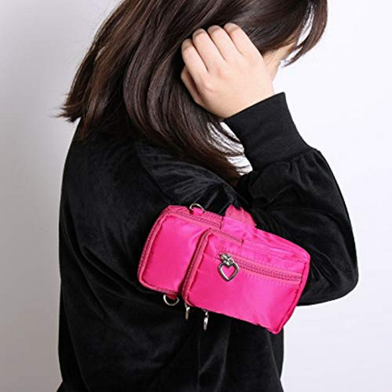2022 Newest Women Sports Mini Square Bags Messenger Cellphone Pouch Key Wallet Arm Phone Bag Outdoor Running Pack Multi Pockets