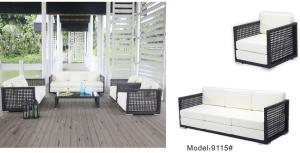 Buy cheap 5pcs aluminum rattan wicker hotel commercial furniture sofa set-9115 product