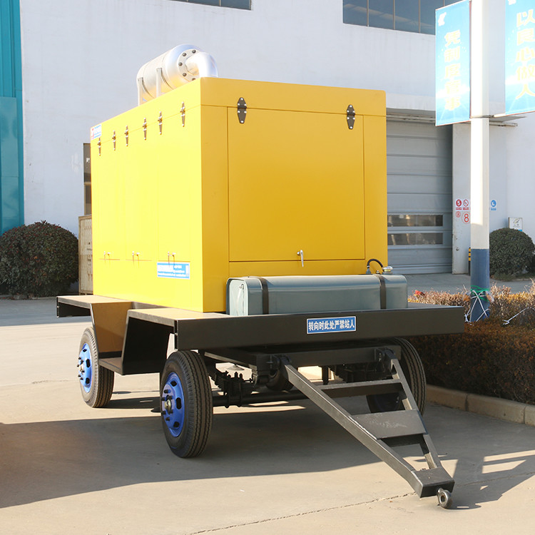 50HZ 60HZ Trailer Type Generator Water Cooling 125KW 150KVA 400V