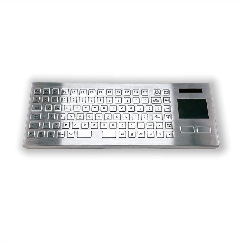 Wireless 2.4G Industrial Keyboard With TouchPad F-TP-386143-W 3500g Weight
