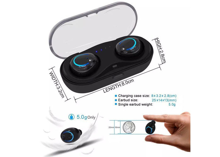 TWS Waterproof Wireless Headphones , In Ear Wireless Bluetooth Headphones