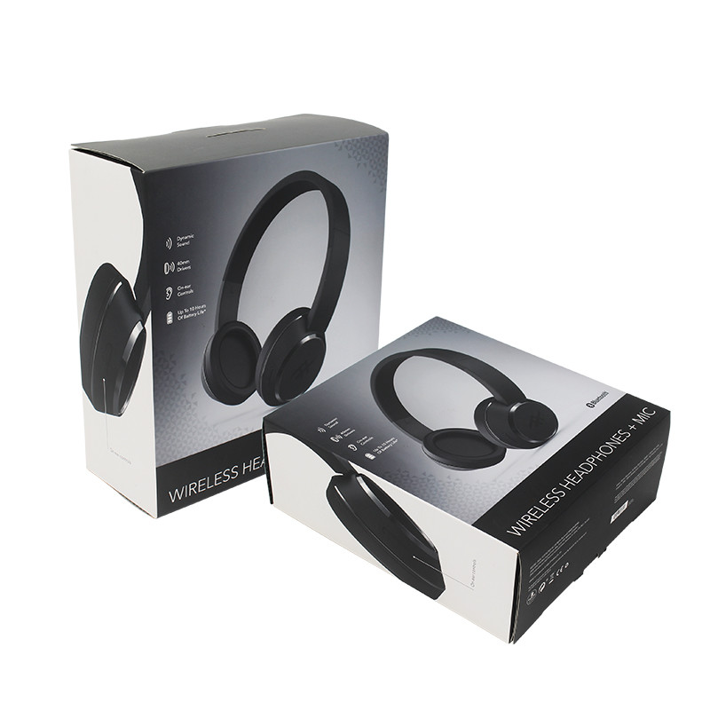 350GSM Ivory Card Custom Printed Paper Boxes For Earphone Package
