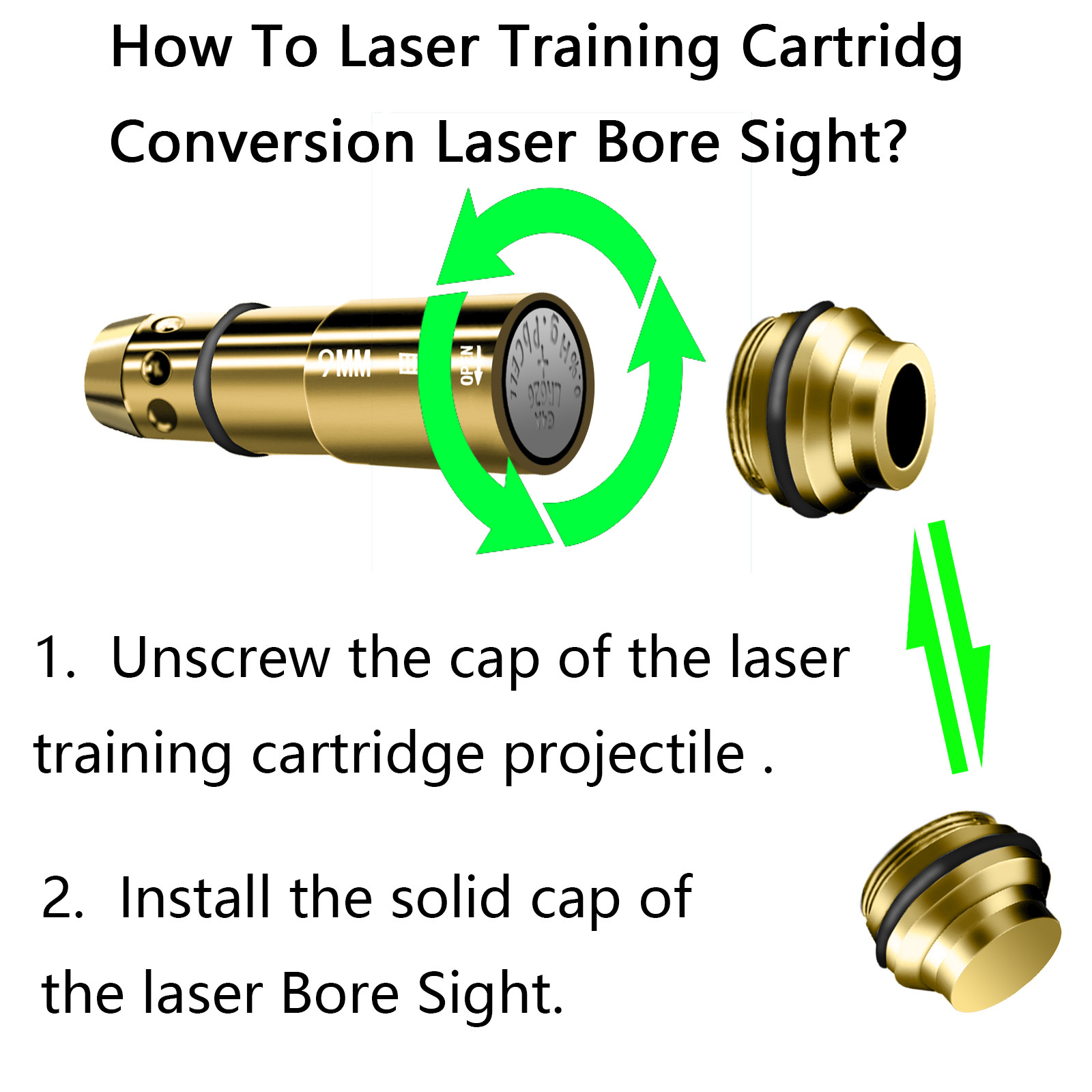 ODM Durable Shotgun Hunting Accessories Red 9mm Laser Training Cartridge