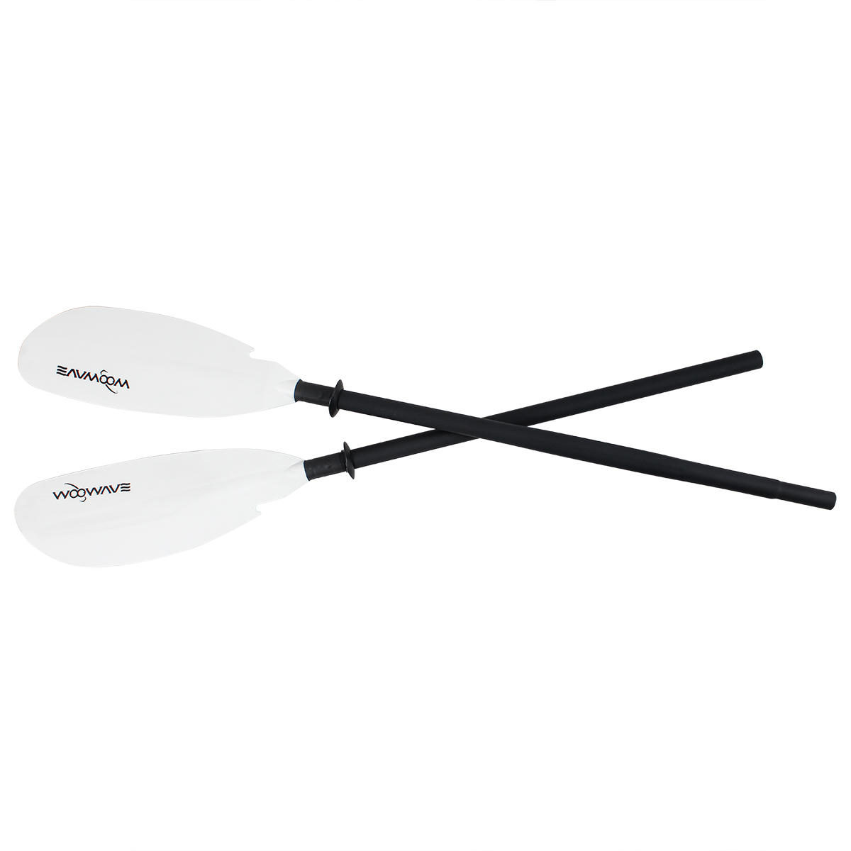 OEM Woowave Aluminum 2 Pieces Paddle Fiber Glass Kayak Paddles for Fishing Canoe Paddle
