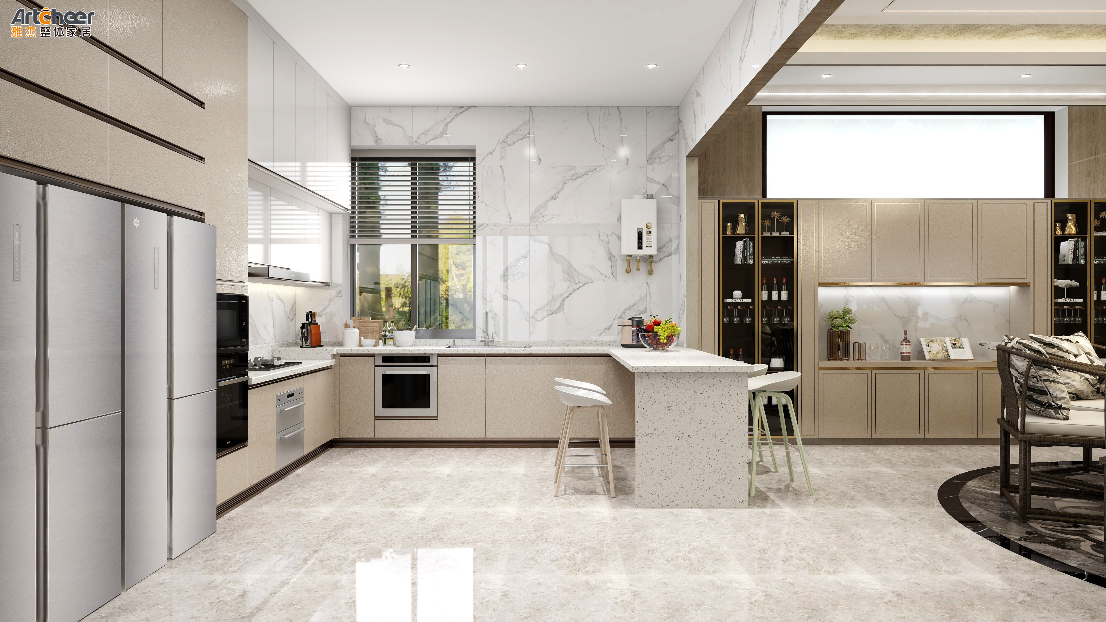 Modern Durable Kitchen Furniture Corner Wooden Cabinet with Custom Wood Cabinets