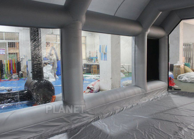 8m Oxford Cloth Inflatable Spray Booth With 4 Filters For Car Washing / Painting