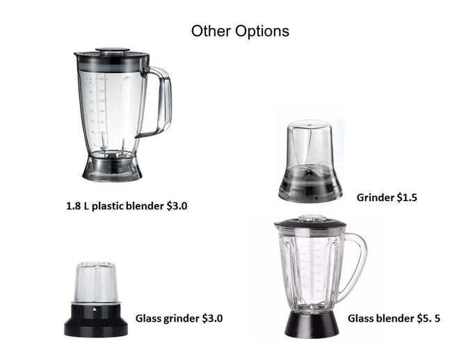 750W 2.0L FP415 Stainless steel compact food processor