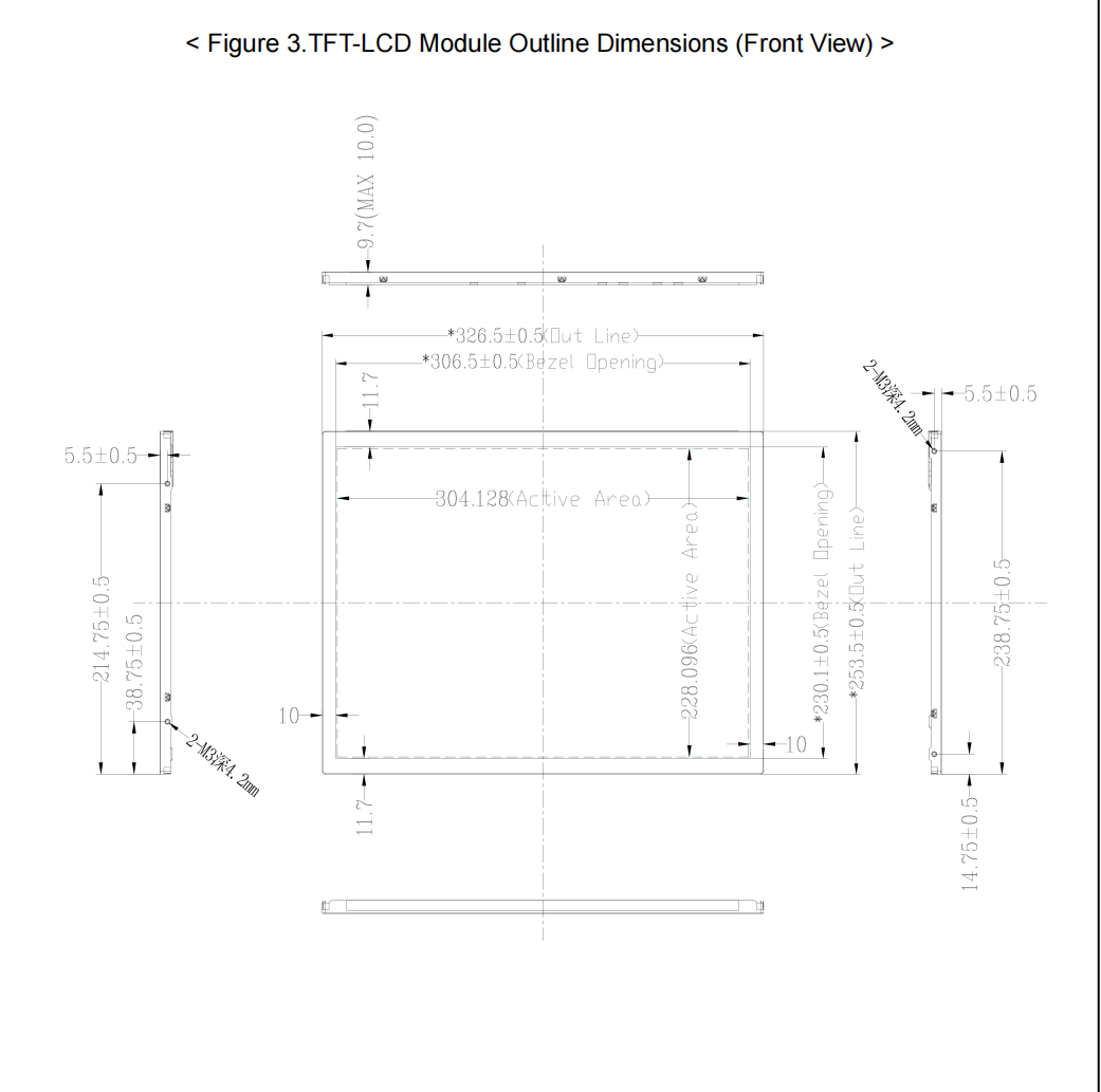 BOE Original 15 Inch 1024x768 IPS TFT LCD Display 20Pins LVDS Interface for Industrial Use Model DV150X0M-N10
