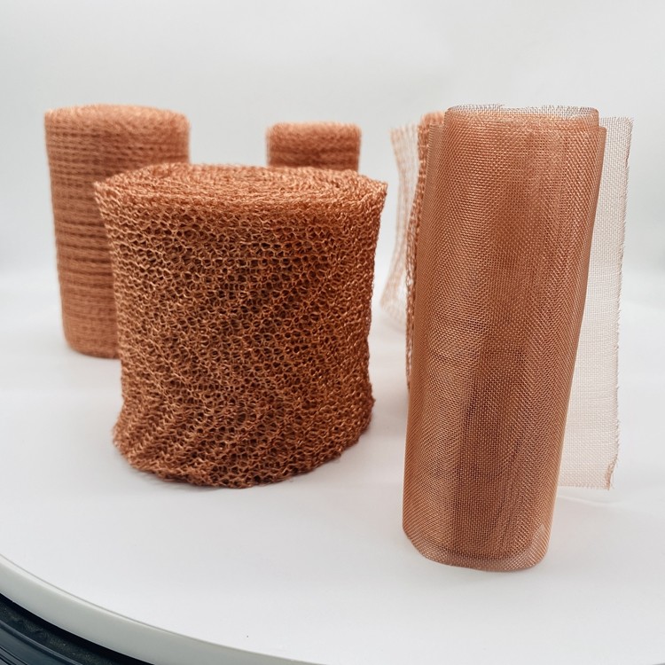 3.2m Copper Mesh For Distilling Knitted Style Rohs Certificated
