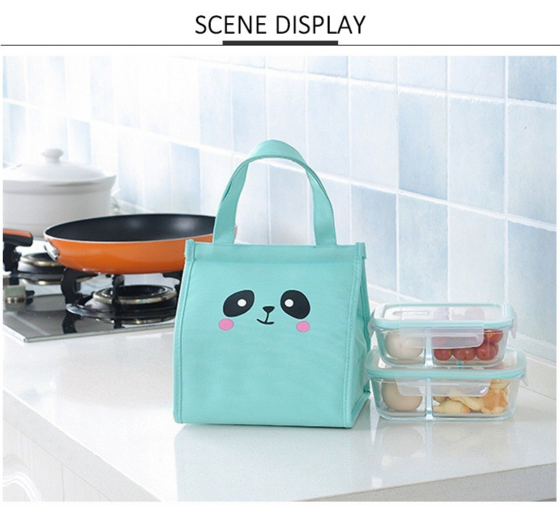 Waterproof Oxford Insulated Tote Lunch Bag For Picnic