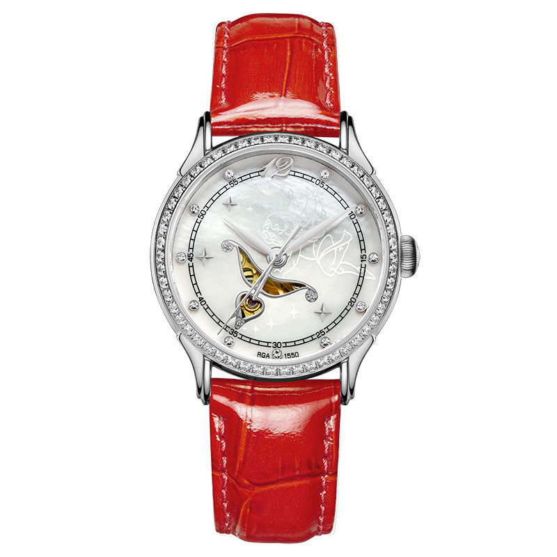 2019 New Automatic Mechanical Watch Women Watch Fashion Leather Strap watch