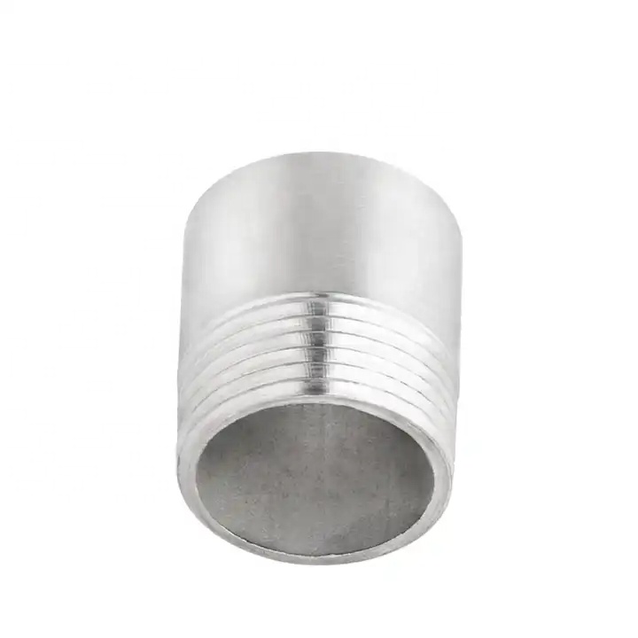 SS316 Male Barrel Nipple NPT BSPP BSPT G Threaded 1/4" Customized Support OEM