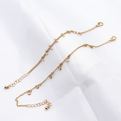 Luxury Cuban Link Rope Custom Beaded Bracelets Acrylic Beads Gold Alloy 20mm