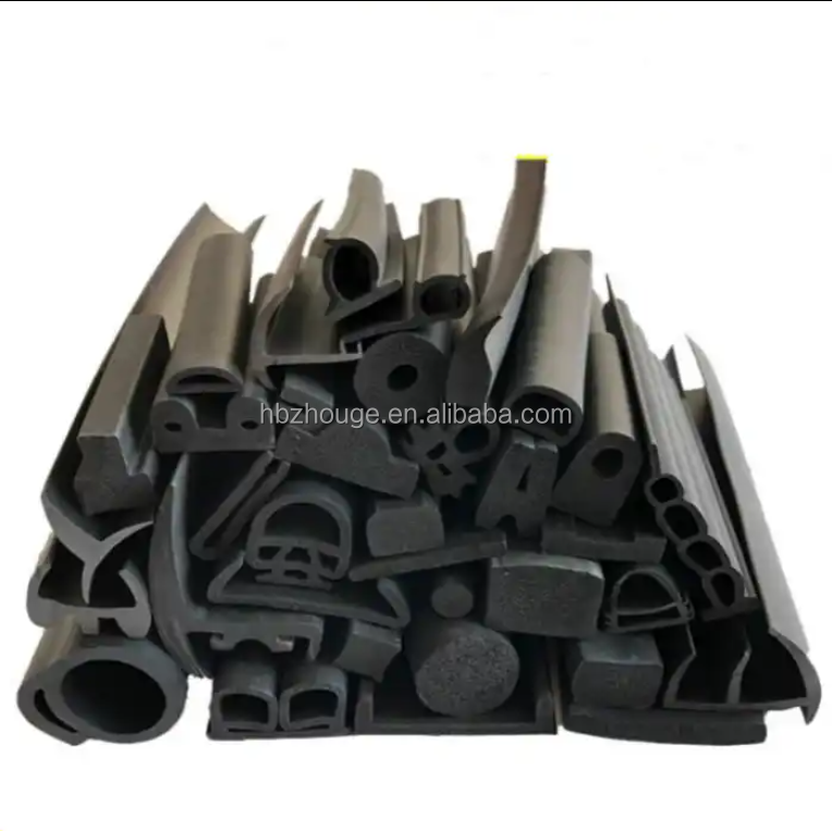 65±5 Hardness Custom Silicone Rubber Door Seal Strips for Dustproof Insectproof Soundproof