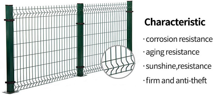 3d Curved Welded Wire Mesh Triangle Fence Panel For Airport