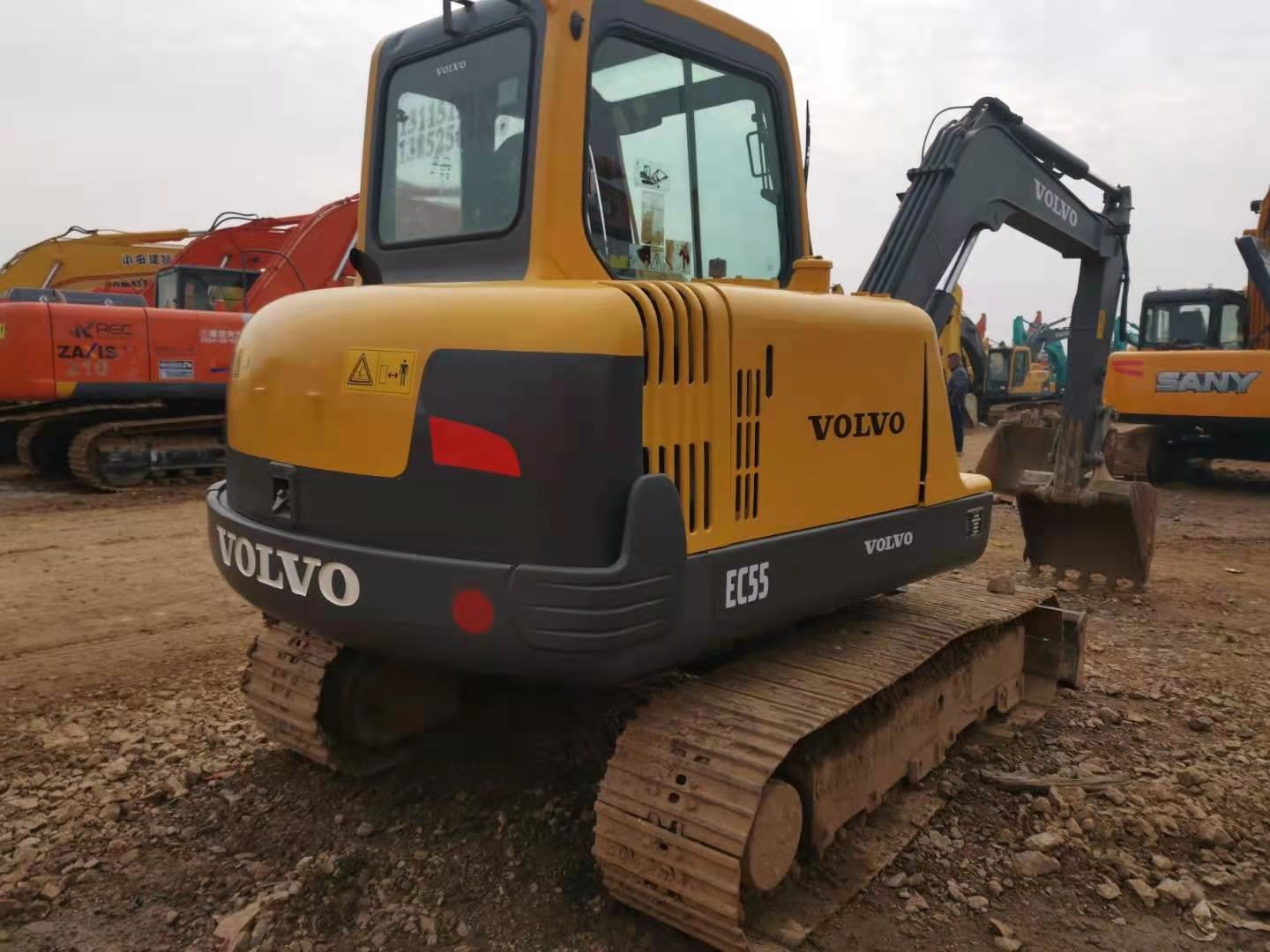0.2m3 Bucket EC55 5 Ton Mini Used Volvo Excavator