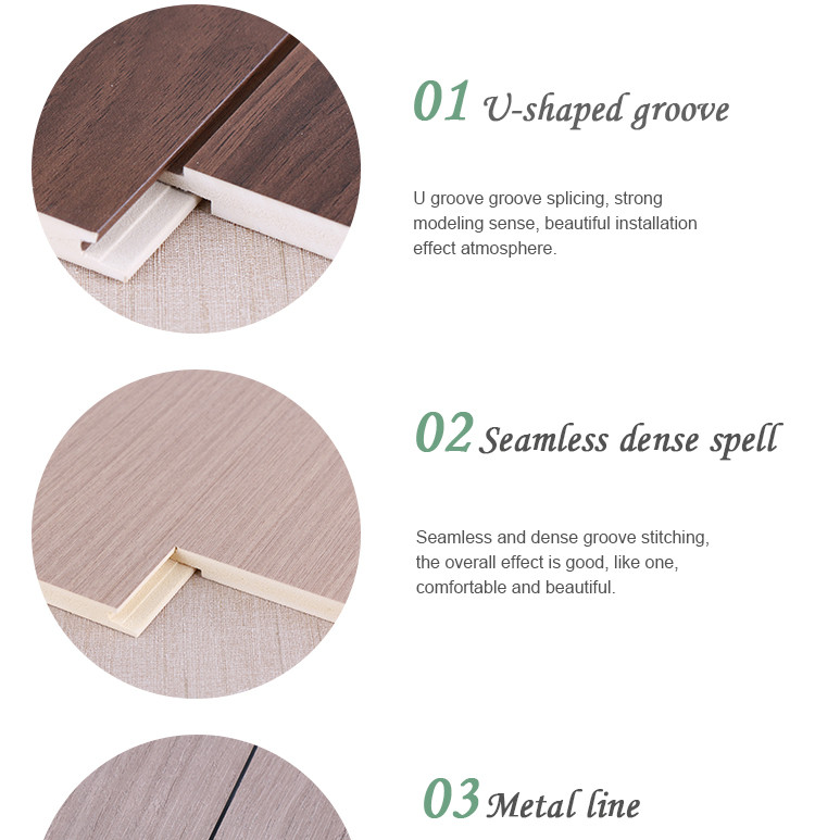 Office Indoor WPC Slotted Wood Veneer Wall Panel Moisture Proof