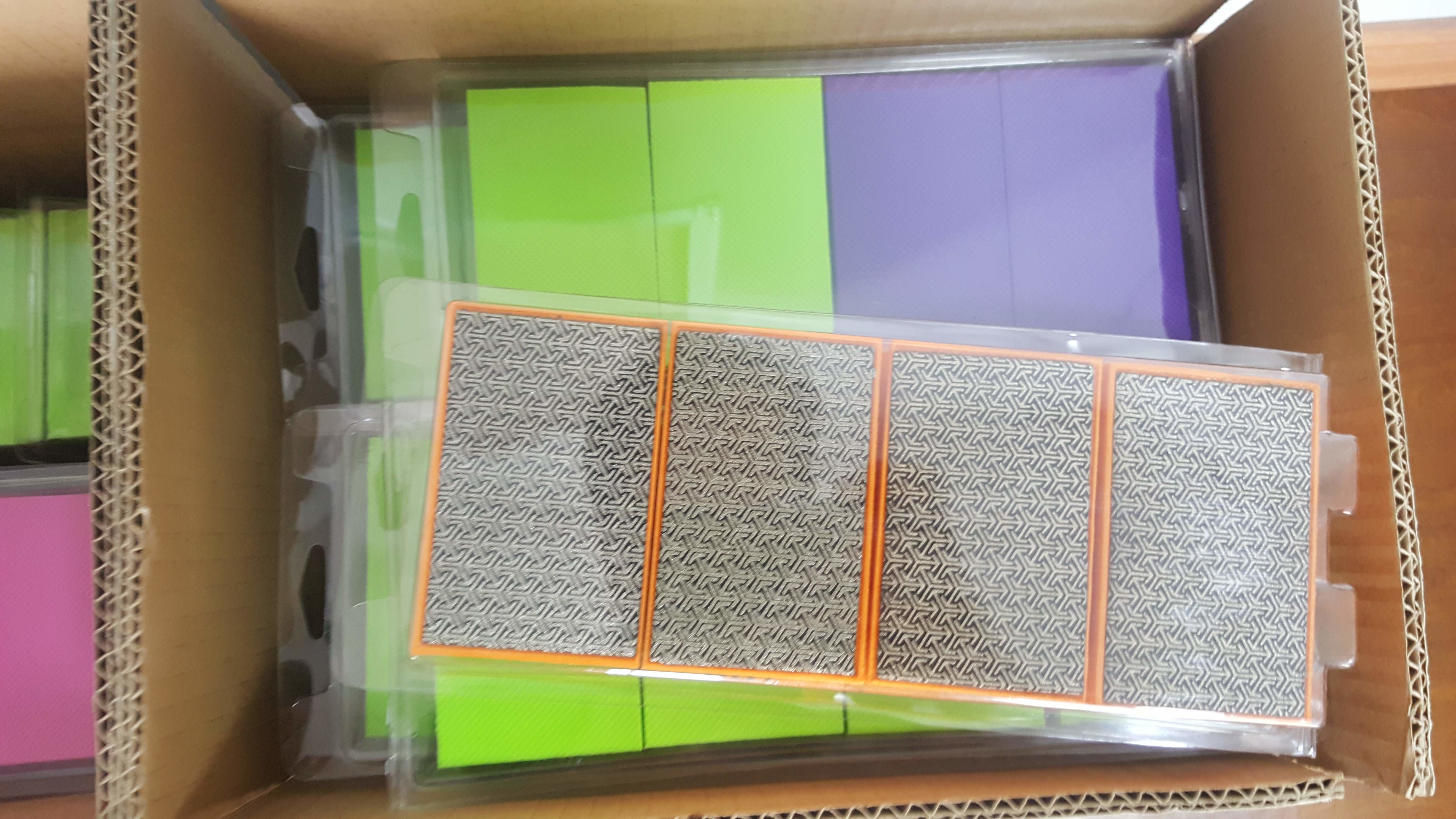 Electroplated Diamond Arrow pattern Hand Polishing Pads