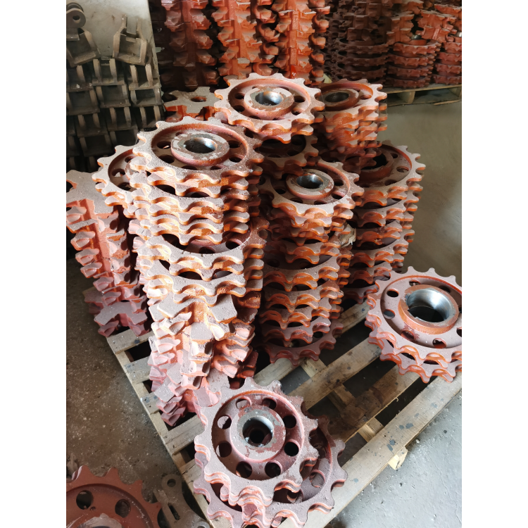 7 Tooth Cast Iron Boiler Chain Sprocket Wheel Antiwear 9kg