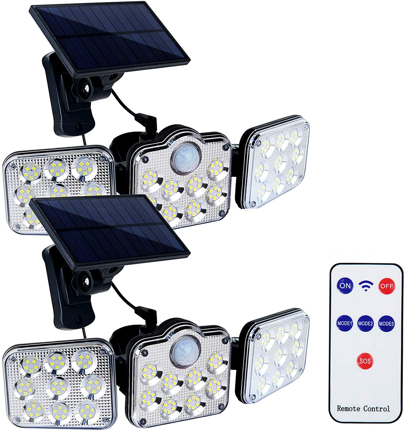 6500K 1.8W Outdoor LED Solar Lamp 270 Wide Angle 3.7V 2400mah