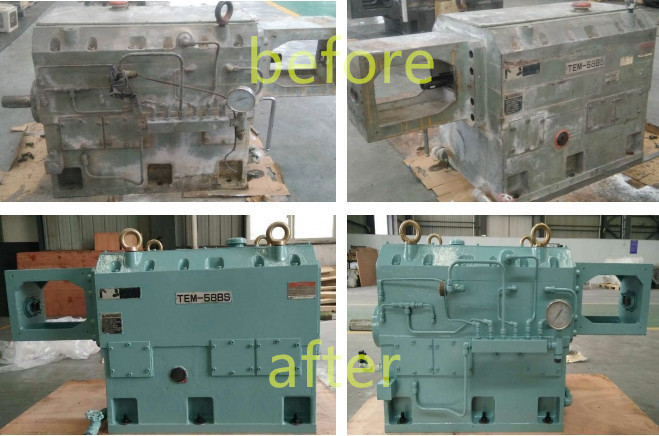 250kw Extruder Gearbox Repair / Overhaul Torque 12.9Nm / Cm3 For Plastic Extruder