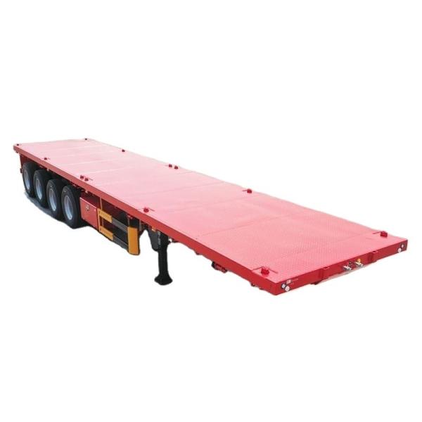 Quality CIMC China manufacturer direct sales of 100 ton trailer, high-quality price discount 4-axis flatbed semi-trailer for sale