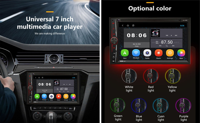2 Din Android Car Radio Multimedia GPS Wifi BT Radio Car Android System 7 Inch