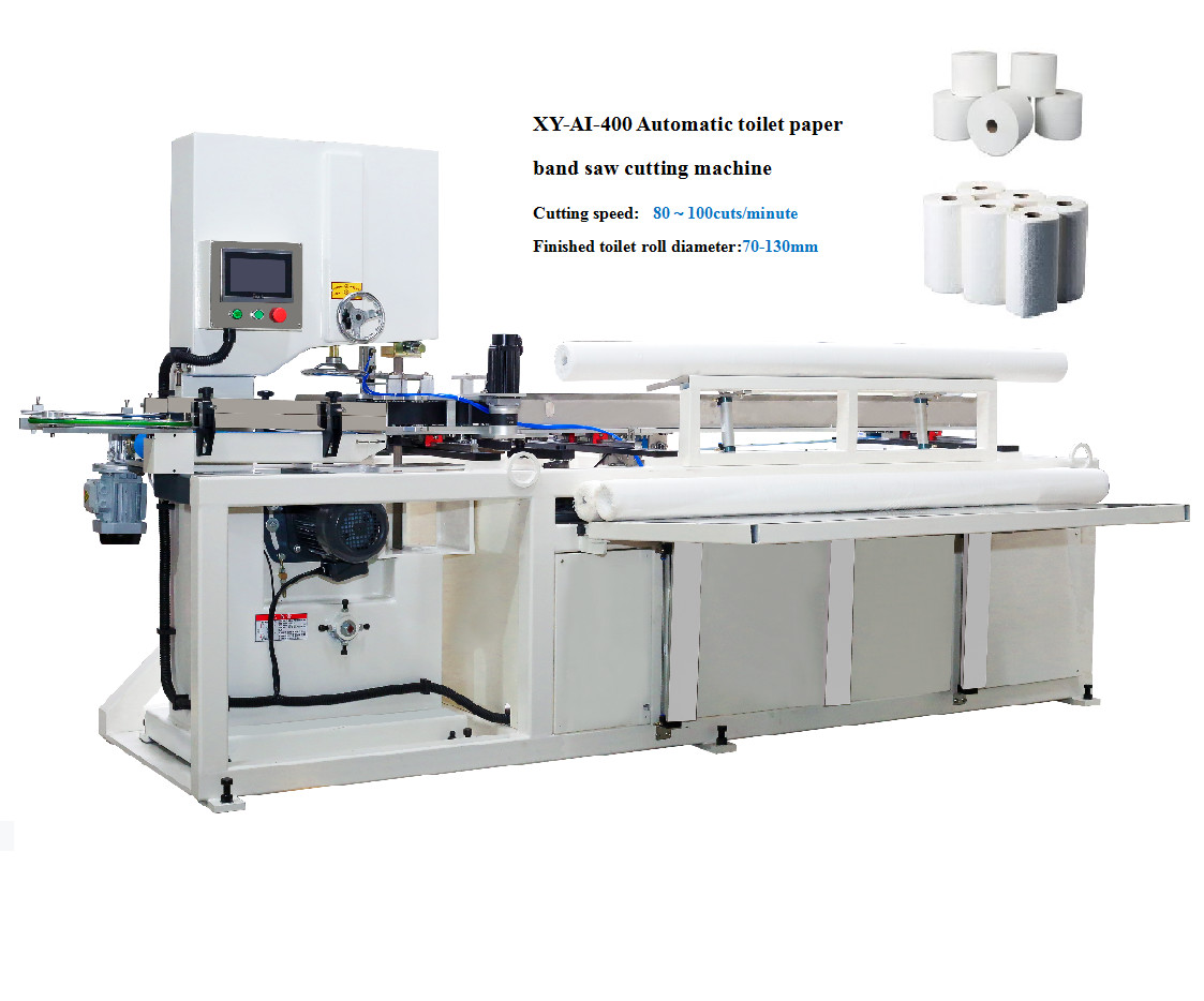 5KW Toilet Paper Band Saw Cutting Machine PLC controlled
