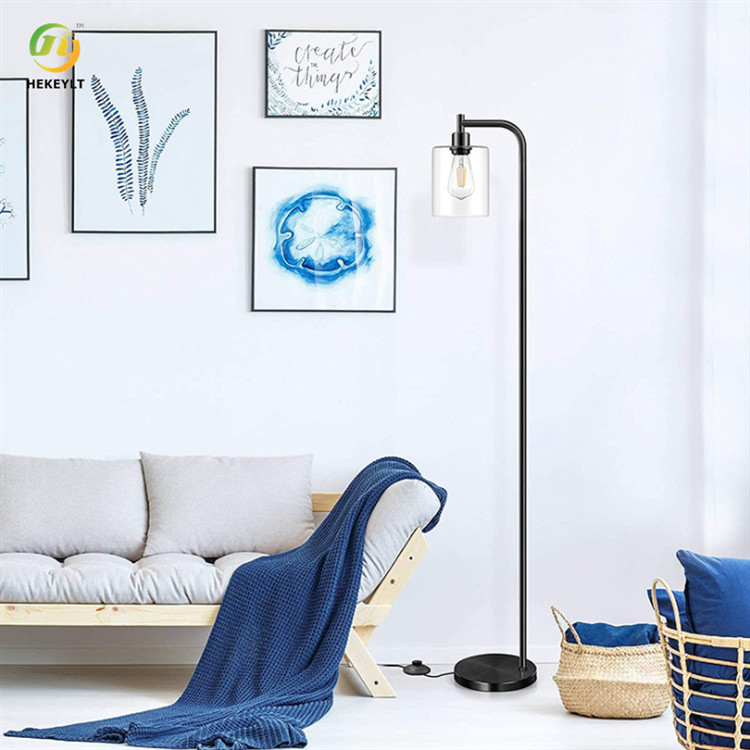 Modern Aluminum Led Round Base Standing Floor Lamp For Bedroom Reading