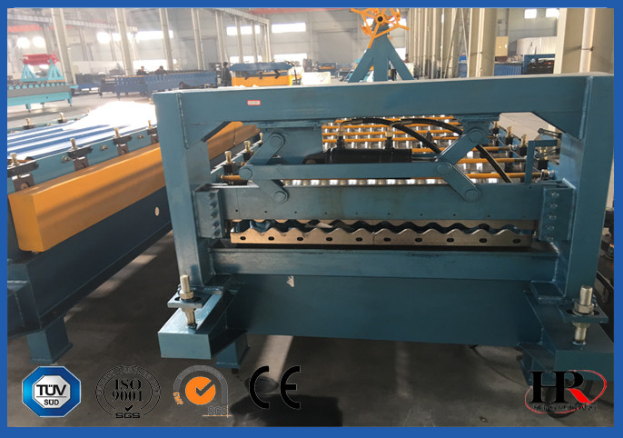 Safe Cold Roll Forming Machine Blue For Pre Cutting Metal Sheets