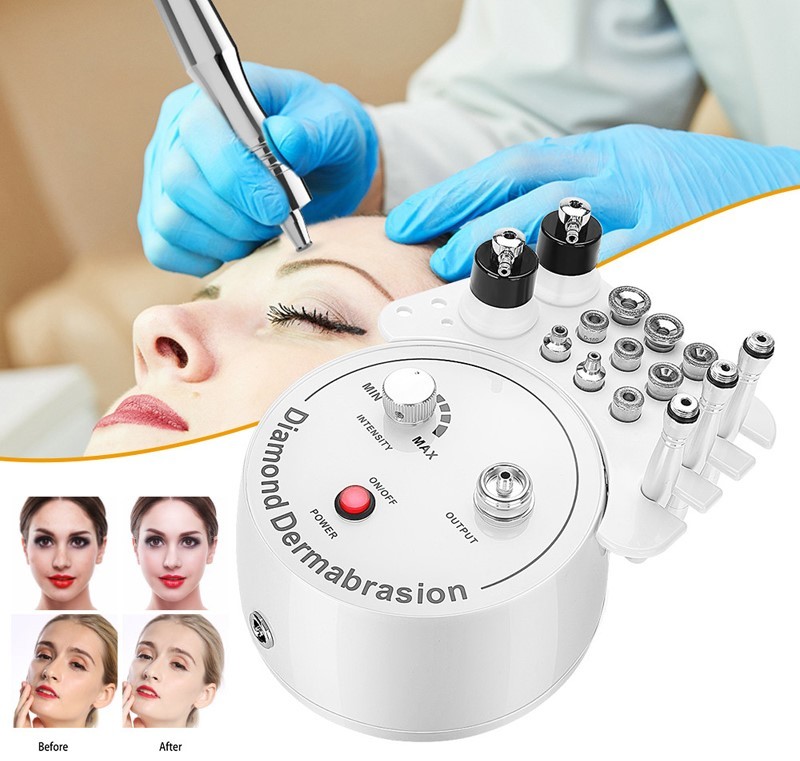 Portable 3in1 Diamond Dermabrasion Skin Peeling Facial Cleaning Machine