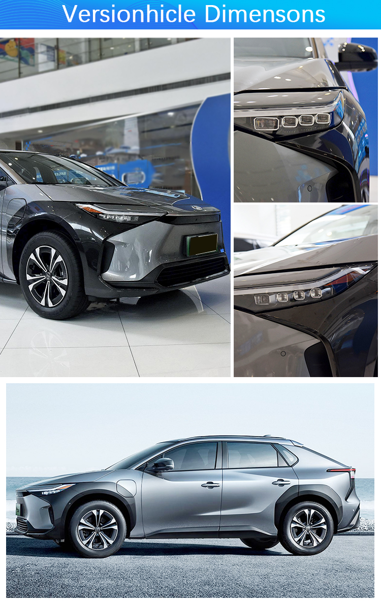 Adults Energy Vehicles 2023 Electric To-yota Bz4x 4WD EV SUV with Max Speed of 160km/h and Cruising Range of 560km