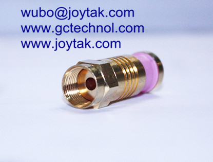 F Compression Connector Gold Plated TV Satellite connector for RG316 Coax Cable connector High Quality 