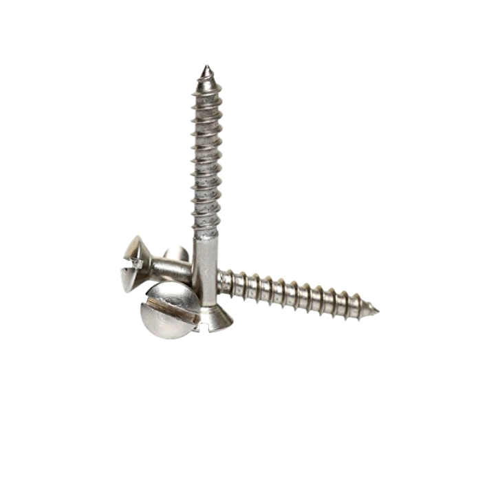 Slotted Raised Countersunk Oval Head Wood Screws BS1210 DIN95 Customized