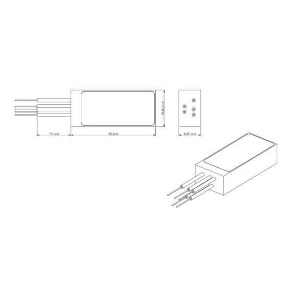 4CH Ultra Compact CWDM Module Operation Wavelengths 1470-1610nm Isolation Adjacent ≥30dB