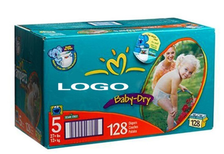 custom pampers swaddlers gift diaper box Baby -dry diaper packaging box