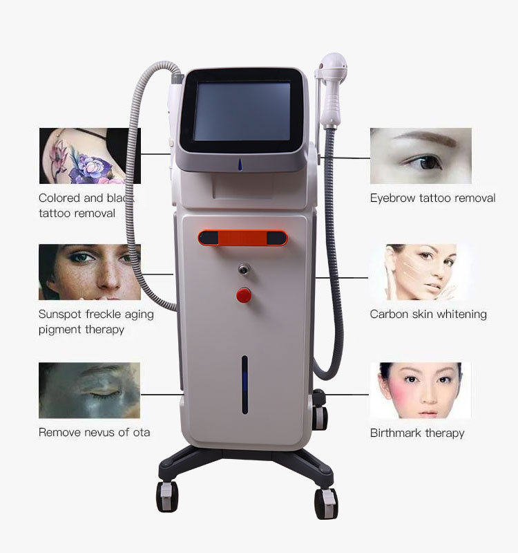 Picosecond Tattoo Diode Laser Hair Removal Machine 808nm Skin Rejuvenation